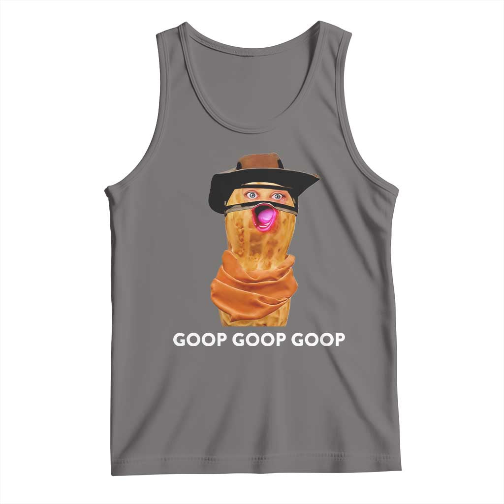 Goop Goop Goop Meme Tank Top Unhinged Cowboy Peanut Core Weirdos TS02 Deep Heather Print Your Wear