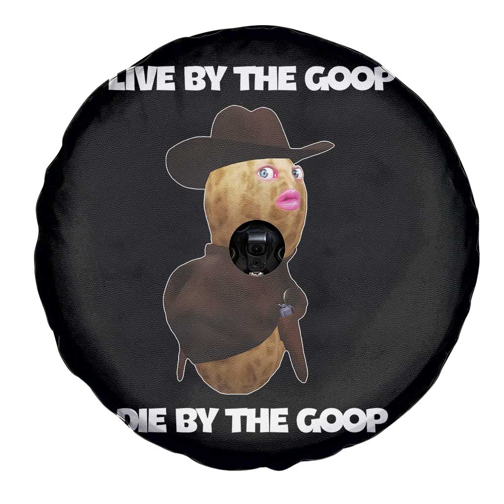 Cowboy Peanut Meme Spare Tire Cover Live By The Goop Die By The Goop TS02 Print Your Wear