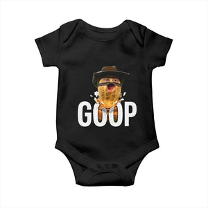 Goop Meme Explosion Baby Onesie Screaming Peanut Cowboy Brainrot Energy TS02 Black Print Your Wear