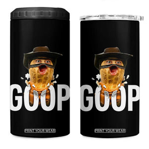 Goop Meme Explosion 4 in 1 Can Cooler Tumbler Screaming Peanut Cowboy Brainrot Energy TS02 One Size: 16 oz Black Print Your Wear