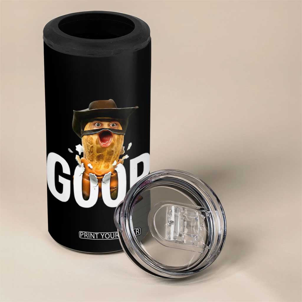 Goop Meme Explosion 4 in 1 Can Cooler Tumbler Screaming Peanut Cowboy Brainrot Energy TS02 Print Your Wear