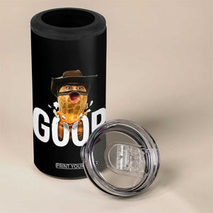 Goop Meme Explosion 4 in 1 Can Cooler Tumbler Screaming Peanut Cowboy Brainrot Energy TS02 Print Your Wear