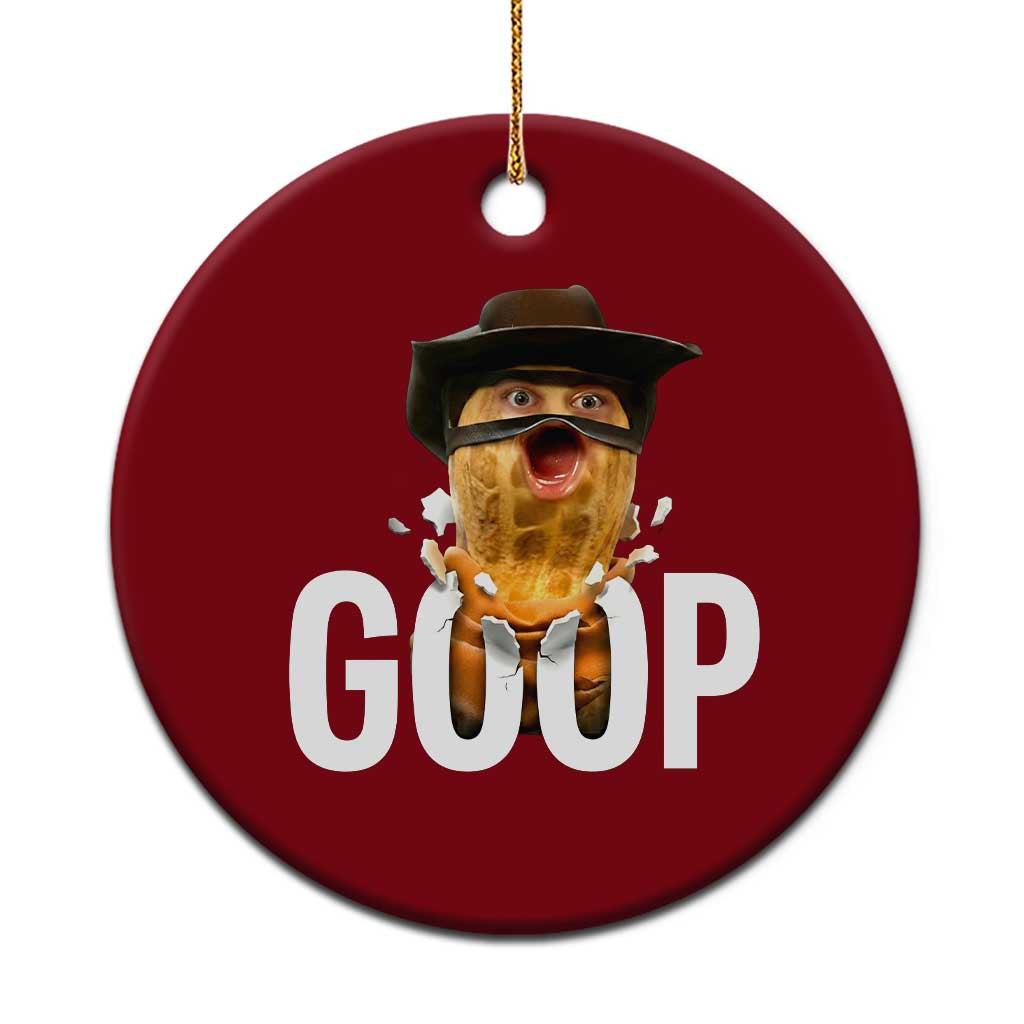 Goop Meme Explosion Ceramic Ornament Screaming Peanut Cowboy Brainrot Energy TS02 1pc Red Print Your Wear