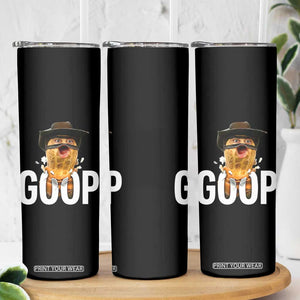 Goop Meme Explosion Skinny Tumbler Screaming Peanut Cowboy Brainrot Energy TS02 Print Your Wear