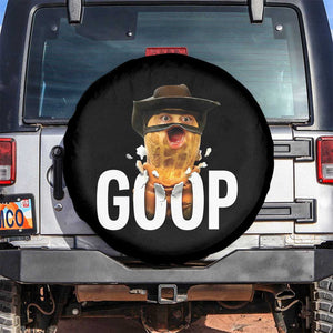 Goop Meme Explosion Spare Tire Cover Screaming Peanut Cowboy Brainrot Energy TS02 No hole Black Print Your Wear