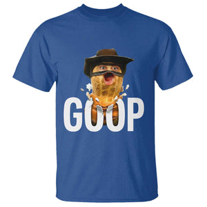 Goop Meme Explosion T Shirt Screaming Peanut Cowboy Brainrot Energy TS02 Royal Blue Print Your Wear
