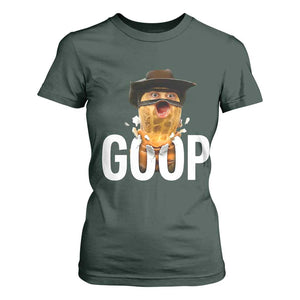 Goop Meme Explosion T Shirt For Women Screaming Peanut Cowboy Brainrot Energy TS02 Dark Forest Green Print Your Wear