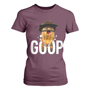 Goop Meme Explosion T Shirt For Women Screaming Peanut Cowboy Brainrot Energy TS02 Maroon Print Your Wear