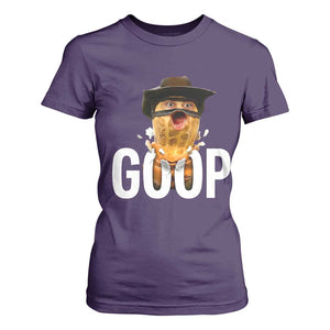 Goop Meme Explosion T Shirt For Women Screaming Peanut Cowboy Brainrot Energy TS02 Purple Print Your Wear