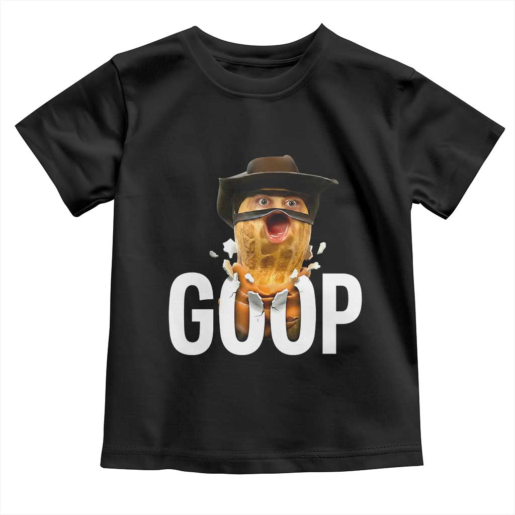 Goop Meme Explosion Toddler T Shirt Screaming Peanut Cowboy Brainrot Energy TS02 Black Print Your Wear