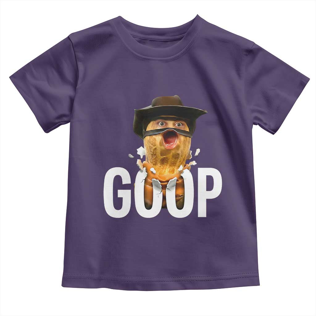 Goop Meme Explosion Toddler T Shirt Screaming Peanut Cowboy Brainrot Energy TS02 Purple Print Your Wear
