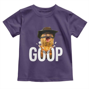 Goop Meme Explosion Toddler T Shirt Screaming Peanut Cowboy Brainrot Energy TS02 Purple Print Your Wear