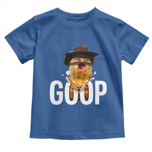 Goop Meme Explosion Toddler T Shirt Screaming Peanut Cowboy Brainrot Energy TS02 Royal Blue Print Your Wear