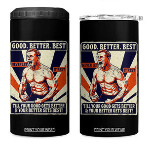 Good Better Best Shirtless Ben 4 in 1 Can Cooler Tumbler Retro Funny Football Coach Meme Gift for Fans TS02 One Size: 16 oz Black Print Your Wear