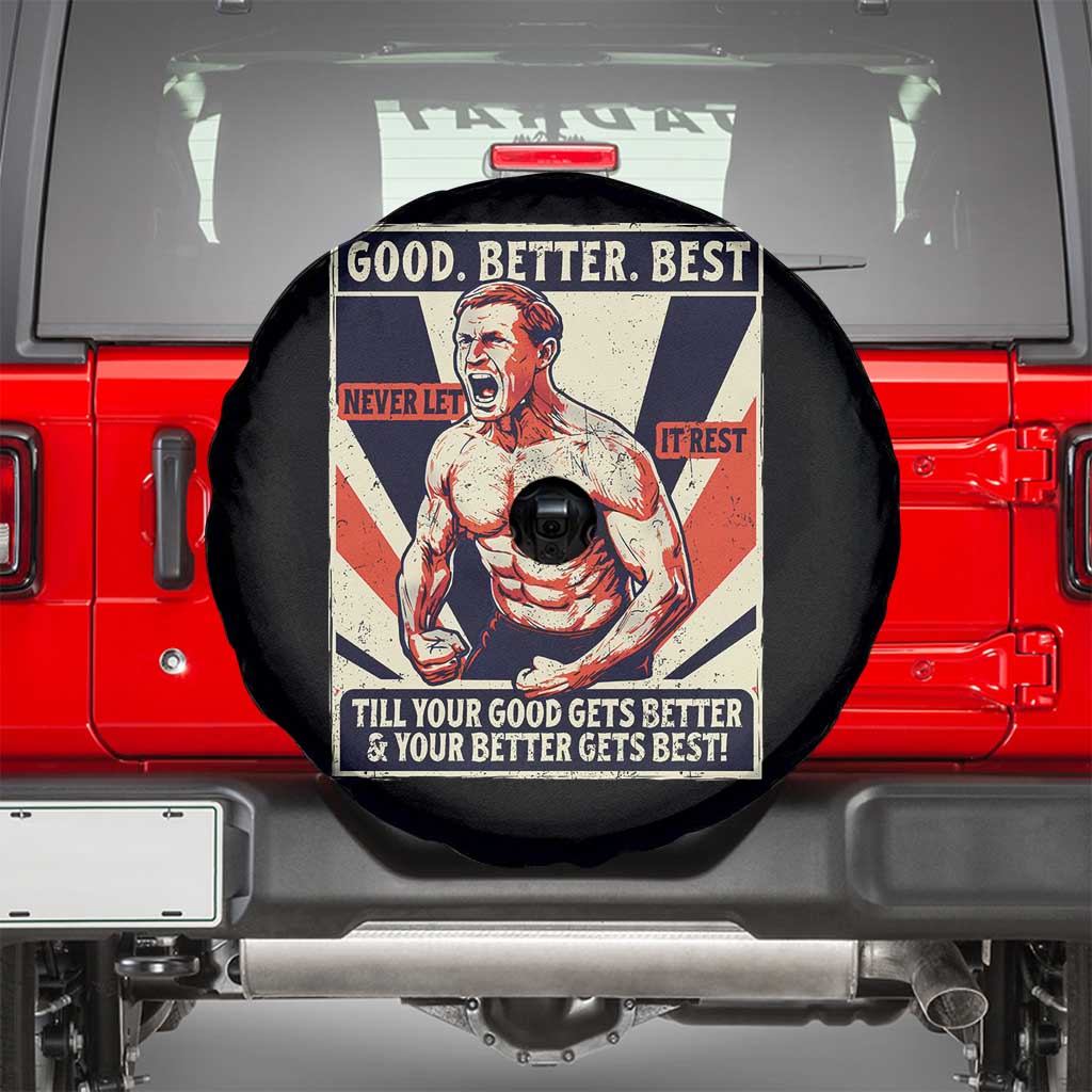 Good Better Best Shirtless Ben Spare Tire Cover Retro Funny Football Coach Meme Gift for Fans TS02 Black Print Your Wear