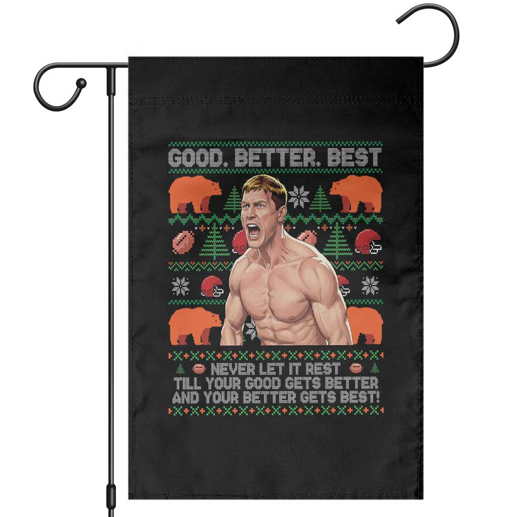 Good Better Best Shirtless Ben Garden Flag Funny Football Coach Meme Ugly Sweater Gift for Fans TS02 Black Print Your Wear