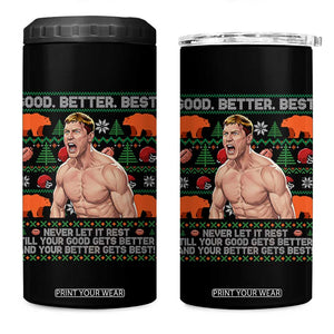 Good Better Best Shirtless Ben 4 in 1 Can Cooler Tumbler Funny Football Coach Meme Ugly Sweater Gift for Fans TS02 One Size: 16 oz Black Print Your Wear