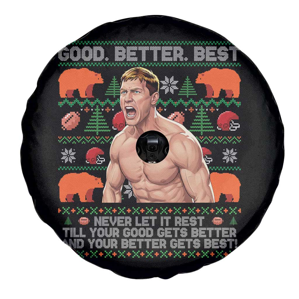 Good Better Best Shirtless Ben Spare Tire Cover Funny Football Coach Meme Ugly Sweater Gift for Fans TS02 Print Your Wear