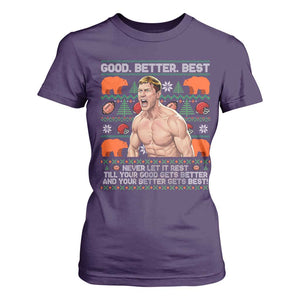 Good Better Best Shirtless Ben T Shirt For Women Funny Football Coach Meme Ugly Sweater Gift for Fans TS02 Purple Print Your Wear