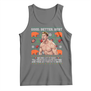 Good Better Best Shirtless Ben Tank Top Funny Football Coach Meme Ugly Sweater Gift for Fans TS02 Black Heather Print Your Wear
