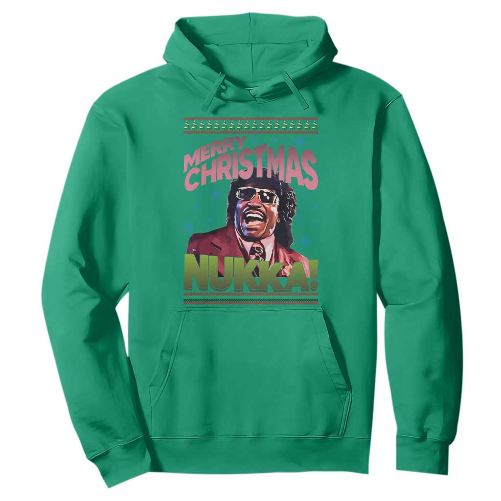 Funny Retro Merry Christmas Nukka Parody Hoodie Xmas Throwback Parody Urban Comedy TS02 Irish Green Print Your Wear
