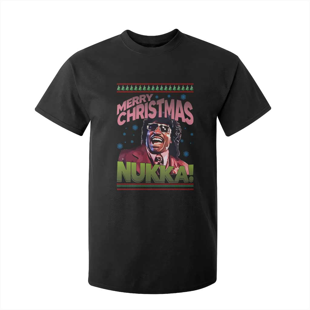 Funny Retro Merry Christmas Nukka Parody T Shirt For Kid Xmas Throwback Parody Urban Comedy TS02 Black Print Your Wear