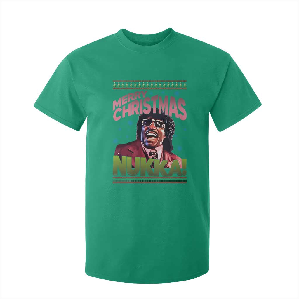 Funny Retro Merry Christmas Nukka Parody T Shirt For Kid Xmas Throwback Parody Urban Comedy TS02 Irish Green Print Your Wear