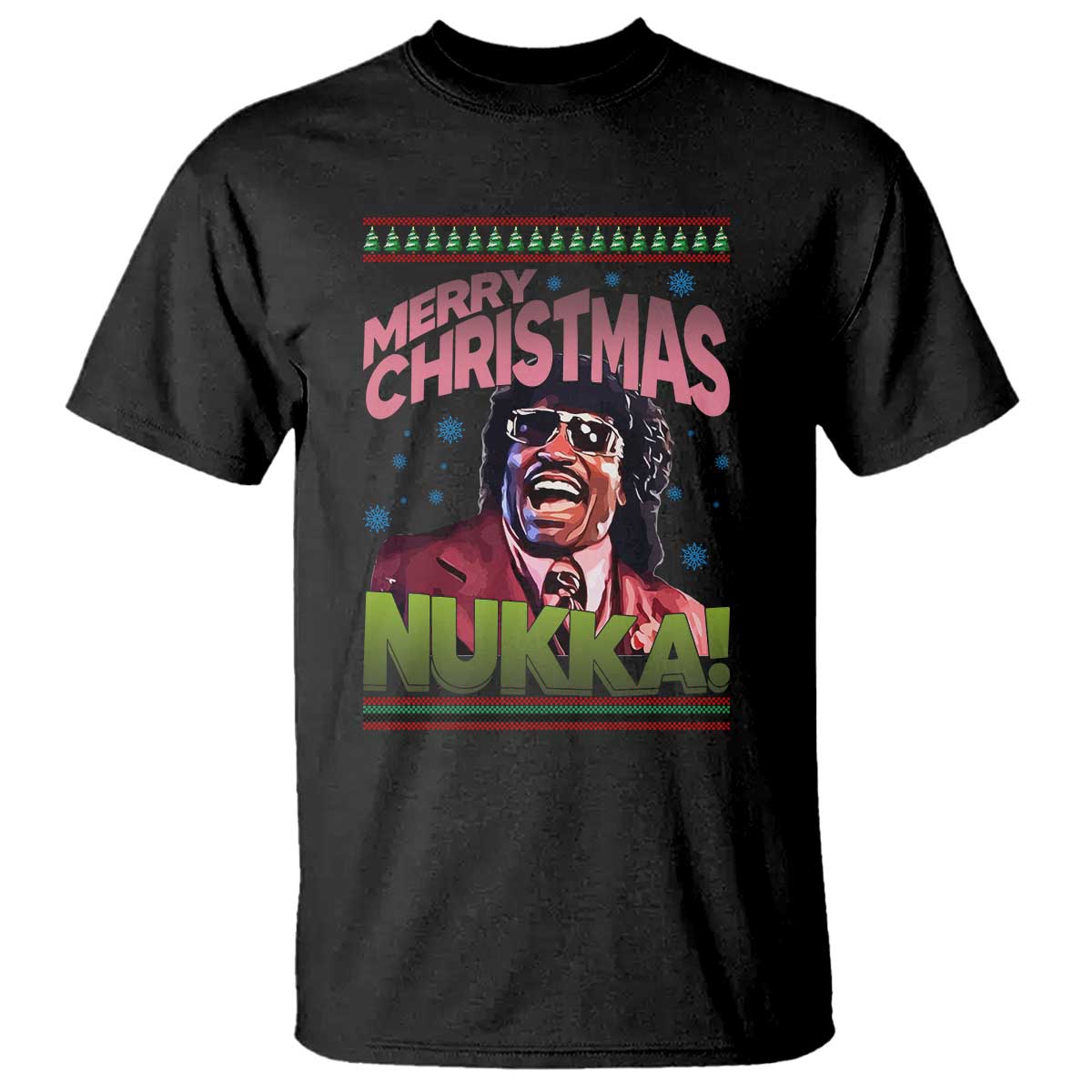 Funny Retro Merry Christmas Nukka Parody T Shirt Xmas Throwback Parody Urban Comedy TS02 Black Print Your Wear