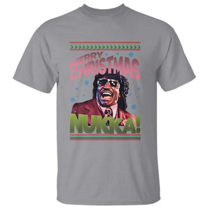 Funny Retro Merry Christmas Nukka Parody T Shirt Xmas Throwback Parody Urban Comedy TS02 Sport Gray Print Your Wear