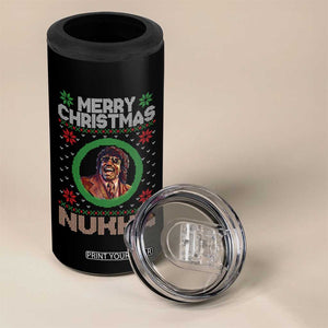 Funny Retro Merry Christmas Nukka Parody 4 in 1 Can Cooler Tumbler Holiday Cheer 90s Xmas Throwback Parody TS02 Print Your Wear
