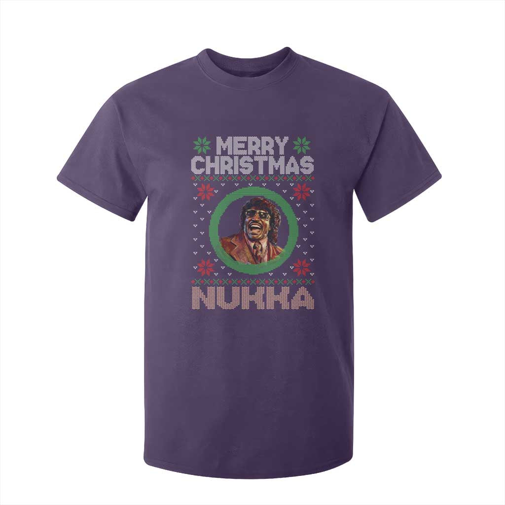 Funny Retro Merry Christmas Nukka Parody T Shirt For Kid Holiday Cheer 90s Xmas Throwback Parody TS02 Purple Print Your Wear