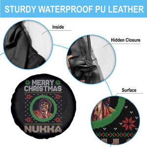 Funny Retro Merry Christmas Nukka Parody Spare Tire Cover Holiday Cheer 90s Xmas Throwback Parody TS02 Print Your Wear