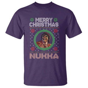 Funny Retro Merry Christmas Nukka Parody T Shirt Holiday Cheer 90s Xmas Throwback Parody TS02 Purple Print Your Wear