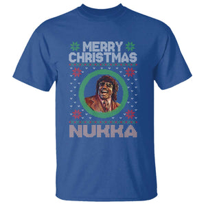 Funny Retro Merry Christmas Nukka Parody T Shirt Holiday Cheer 90s Xmas Throwback Parody TS02 Royal Blue Print Your Wear