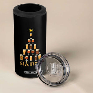 Sláinte Christmas Tree Pint Glass 4 in 1 Can Cooler Tumbler Ale Glass Beer Drinking Lover Holiday Party TS02 Print Your Wear