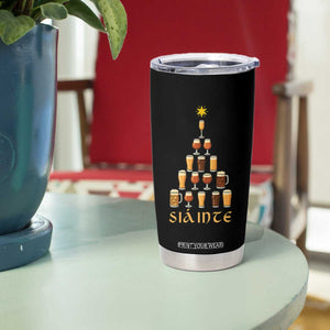 Sláinte Christmas Tree Pint Glass Tumbler Cup Ale Glass Beer Drinking Lover Holiday Party TS02 Print Your Wear