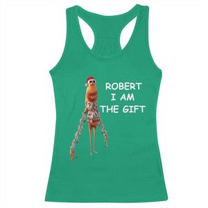 Funny Marcus the Worm in Ugly Christmas Sweater Racerback Tank Top Robert I Am the Gift Meme Holiday Humor TS02 Irish Green Print Your Wear