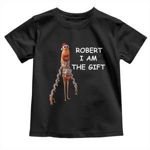 Funny Marcus the Worm in Ugly Christmas Sweater Toddler T Shirt Robert I Am the Gift Meme Holiday Humor TS02 Black Print Your Wear