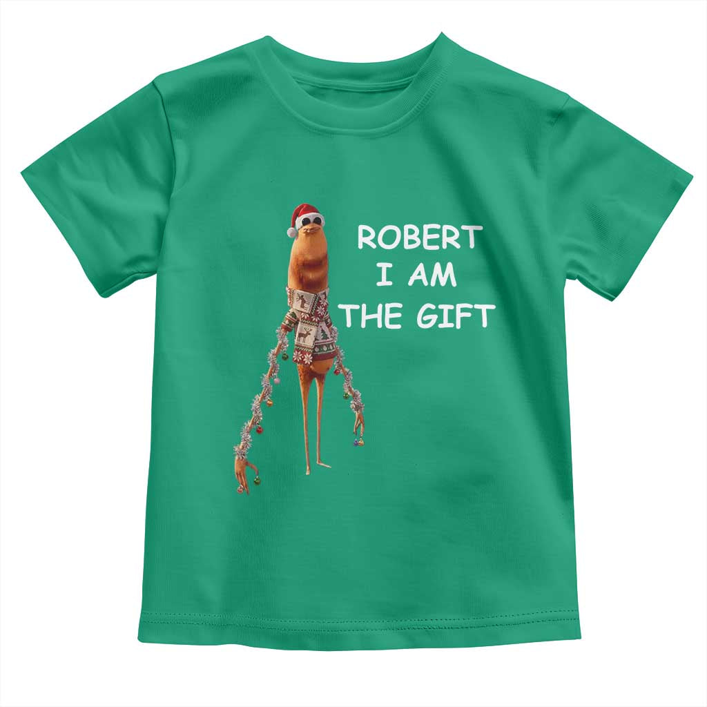 Funny Marcus the Worm in Ugly Christmas Sweater Toddler T Shirt Robert I Am the Gift Meme Holiday Humor TS02 Irish Green Print Your Wear
