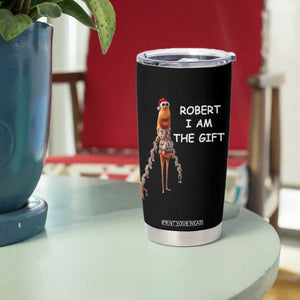 Funny Marcus the Worm in Ugly Christmas Sweater Tumbler Cup Robert I Am the Gift Meme Holiday Humor TS02 Print Your Wear