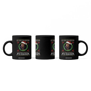 Funny Stranger Xmas Survival Wishes Coffee Mug All I Want for Christmas is Steve to Survive Fan Gift TS02 Print Your Wear