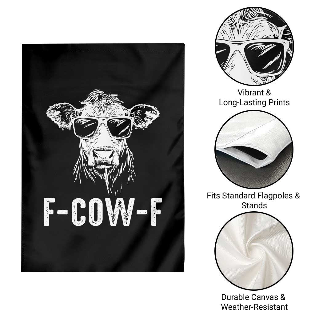 Funny F-Cow-F Cow Attitude Meme Garden Flag Subtle Sass Farm Fresh Humor TS02 Print Your Wear