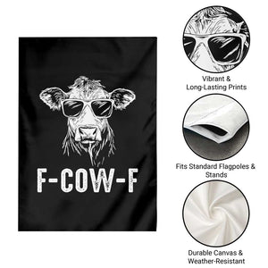 Funny F-Cow-F Cow Attitude Meme Garden Flag Subtle Sass Farm Fresh Humor TS02 Print Your Wear