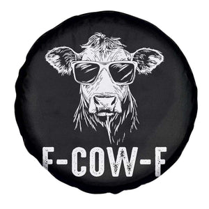 Funny F-Cow-F Cow Attitude Meme Spare Tire Cover Subtle Sass Farm Fresh Humor TS02 Print Your Wear