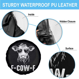 Funny F-Cow-F Cow Attitude Meme Spare Tire Cover Subtle Sass Farm Fresh Humor TS02 Print Your Wear