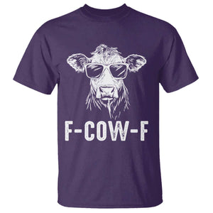 Funny F-Cow-F Cow Attitude Meme T Shirt Subtle Sass Farm Fresh Humor TS02 Purple Print Your Wear