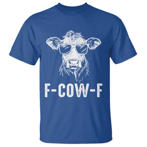 Funny F-Cow-F Cow Attitude Meme T Shirt Subtle Sass Farm Fresh Humor TS02 Royal Blue Print Your Wear