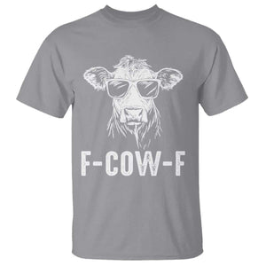 Funny F-Cow-F Cow Attitude Meme T Shirt Subtle Sass Farm Fresh Humor TS02 Sport Gray Print Your Wear