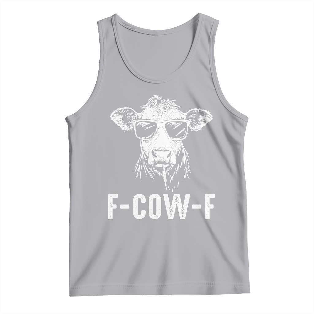 Funny F-Cow-F Cow Attitude Meme Tank Top Subtle Sass Farm Fresh Humor TS02 Athletic Heather Print Your Wear
