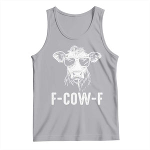 Funny F-Cow-F Cow Attitude Meme Tank Top Subtle Sass Farm Fresh Humor TS02 Athletic Heather Print Your Wear